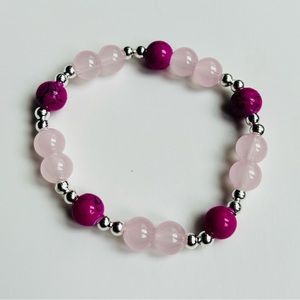 Glass bead bracelet